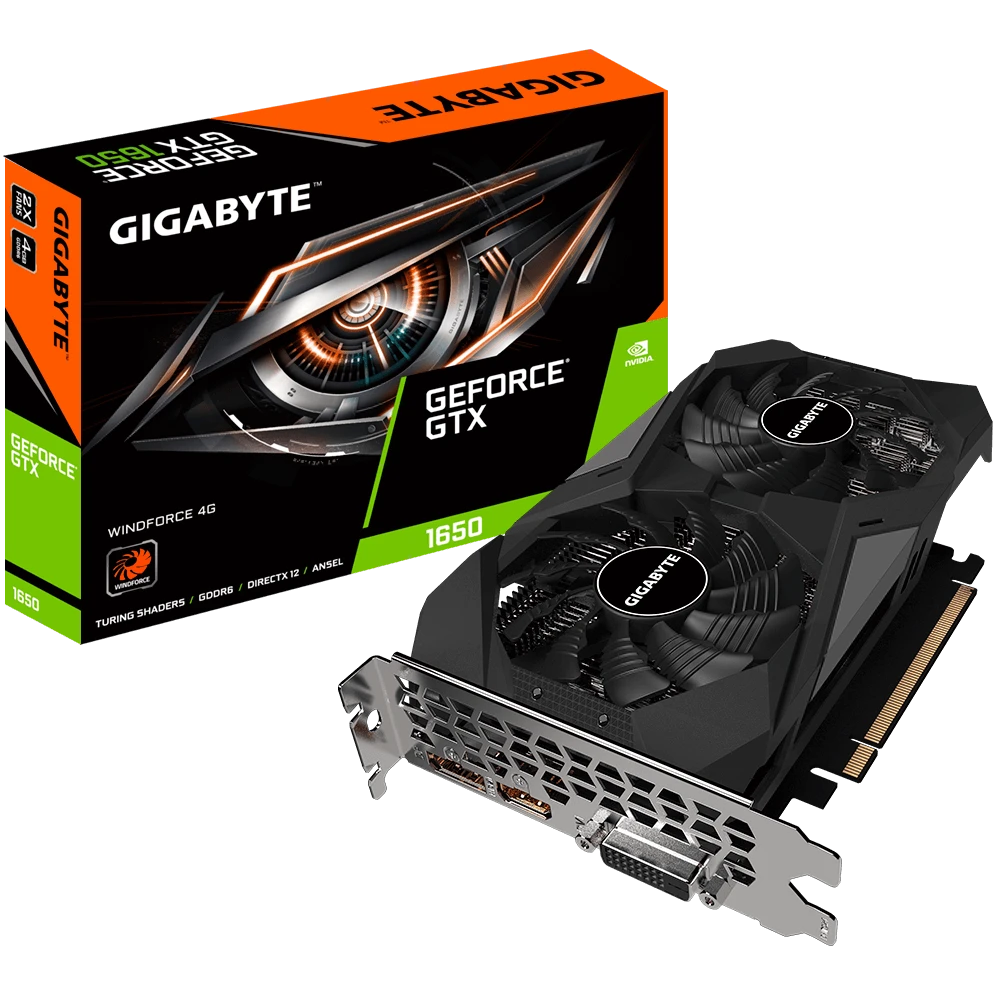 Gigabyte GeForce® GTX 1650 D6 WINDFORCE 4G  (Rev. 1.0)
